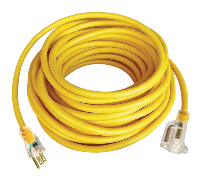 Mastercraft Outdoor Extension Cord with Grounded Outlet and Lighted End ...