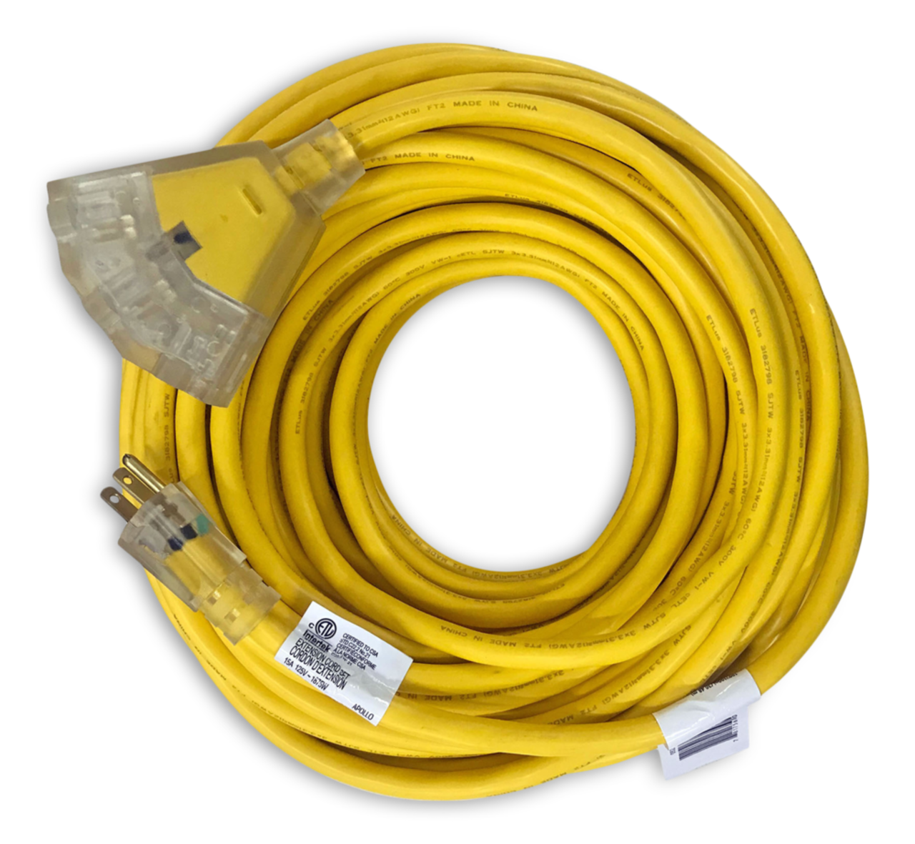 Project Source 50-ft 16 / 3-Prong Outdoor Sjtw Light Duty General Extension  Cord in the Extension Cords department at