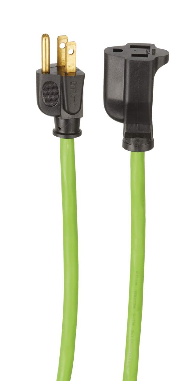 NOMA 82-ft 16/3 Outdoor Extension Cord with Grounded Outlet, Lime