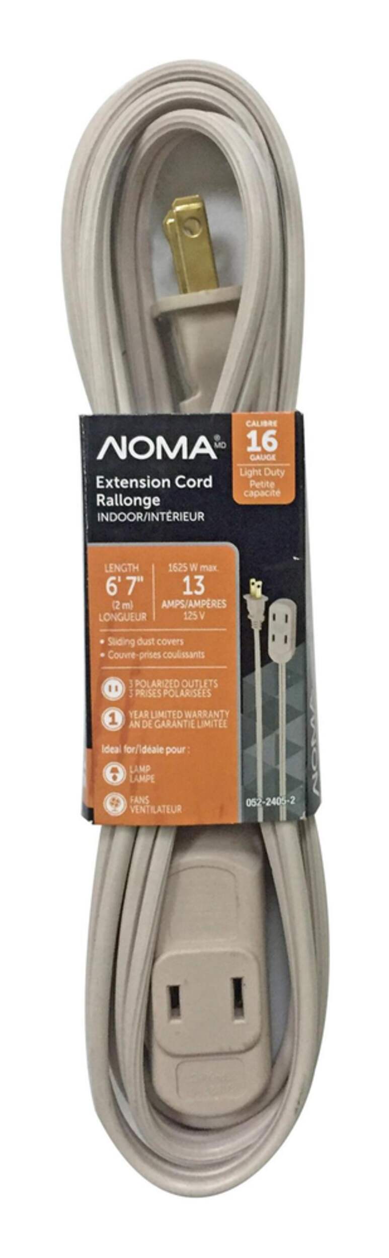 NOMA Almond Cube Tap Extension Cord Canadian Tire