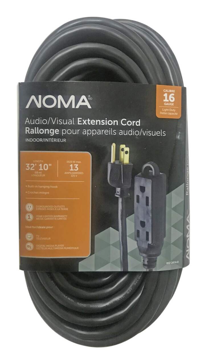 NOMA 32-ft 10-in 16/3 Light Duty Extension Cord with 3 Grounded