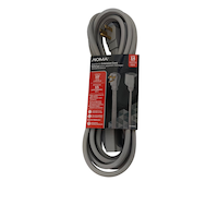 Rallonge pour électroménager NOMA, calibre 14/3, 15 A, gris Front_Flat