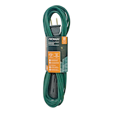 Rallonge d'extérieur NOMA, calibre 16/2, 3 prises, vert Front_Elevated