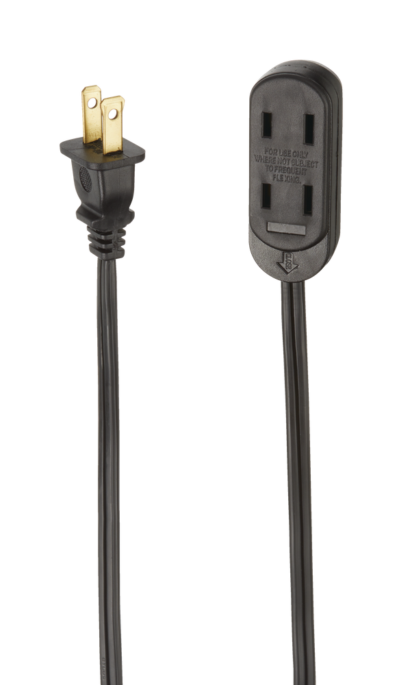 NOMA 14ft 9in 16/2 Indoor Extension Cord, LightDuty, 3 Outlets, Black Canadian Tire