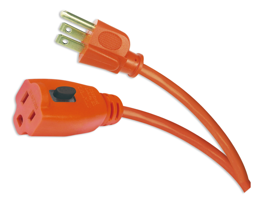 NOMA 32-ft 10-in 16/3 Outdoor Extension Cord with Grounded Outlet and  Locking Connector, Orange