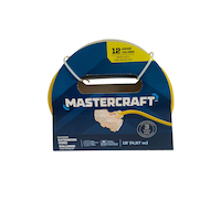 Mastercraft 15-ft 12/3 Outdoor Extension Cord with 3 Grounded Outlets and Lighted End, Yellow Front_Flat