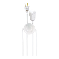 NOMA 14-ft 7-in 16/2 Indoor Extension Cord, ON/OFF Foot Switch, White