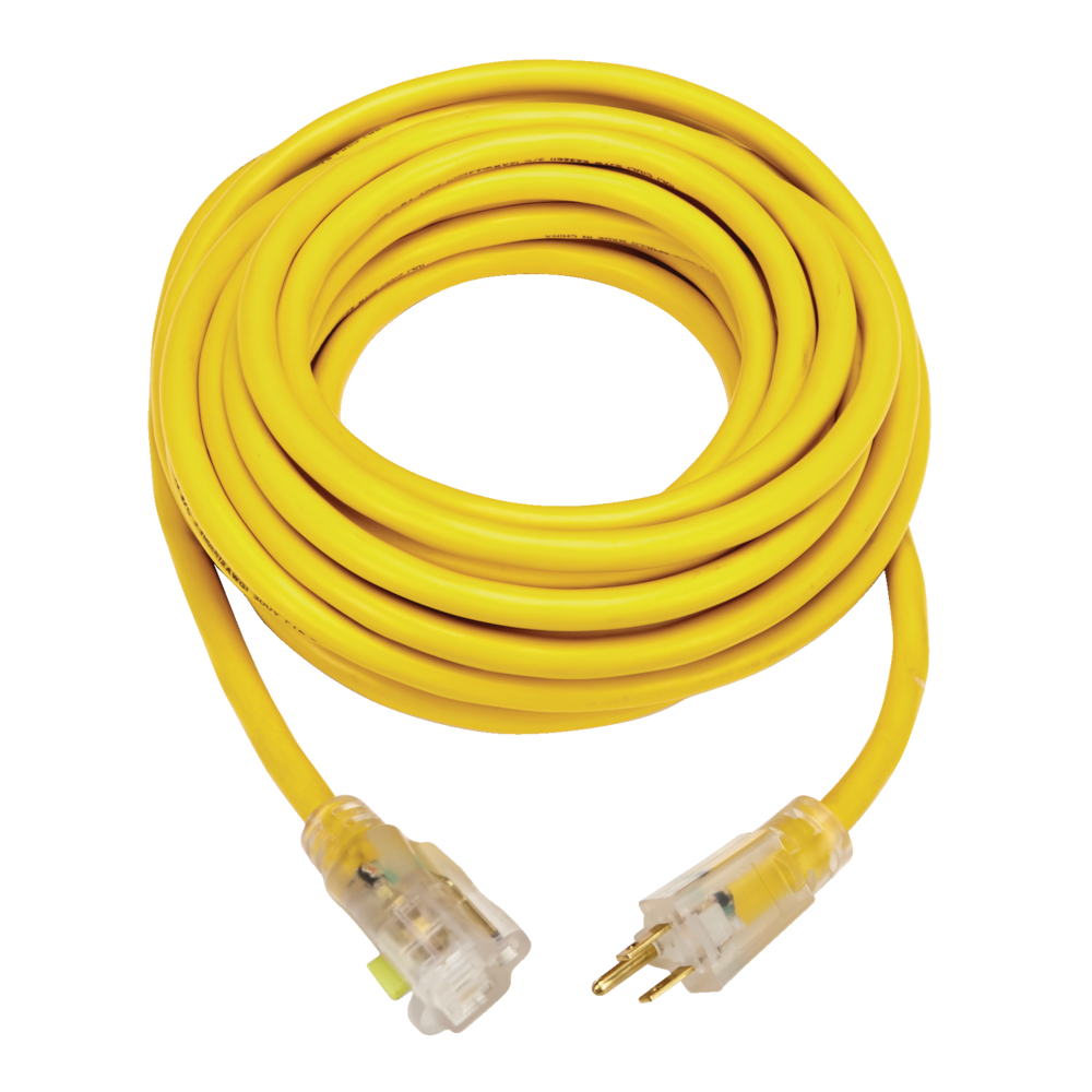 Coleman Cable Cord Adapter,Yellow 9 in, 12/3 Gauge 