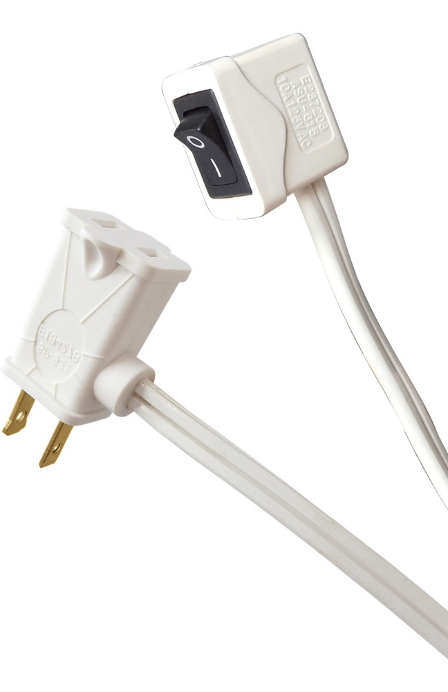 NOMA 9ft 10in 16/2 Indoor Extension Cord, ON/OFF Switch, 1 Outlet