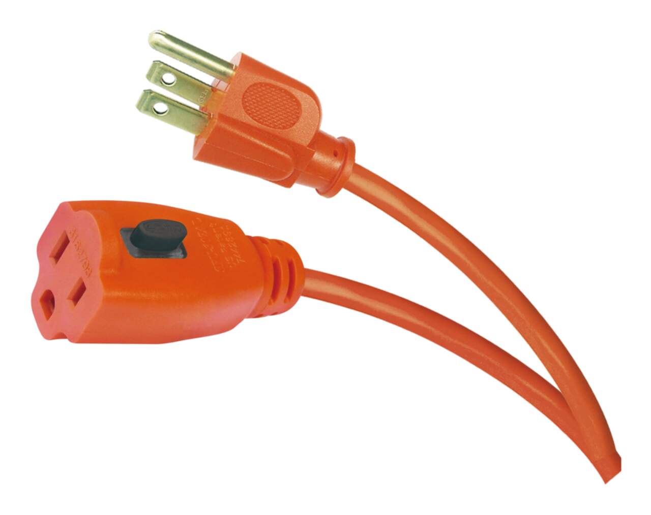 NOMA 16-ft 5-in 16/3 Outdoor Extension Cord with Grounded Outlet and  Locking Connector, Orange