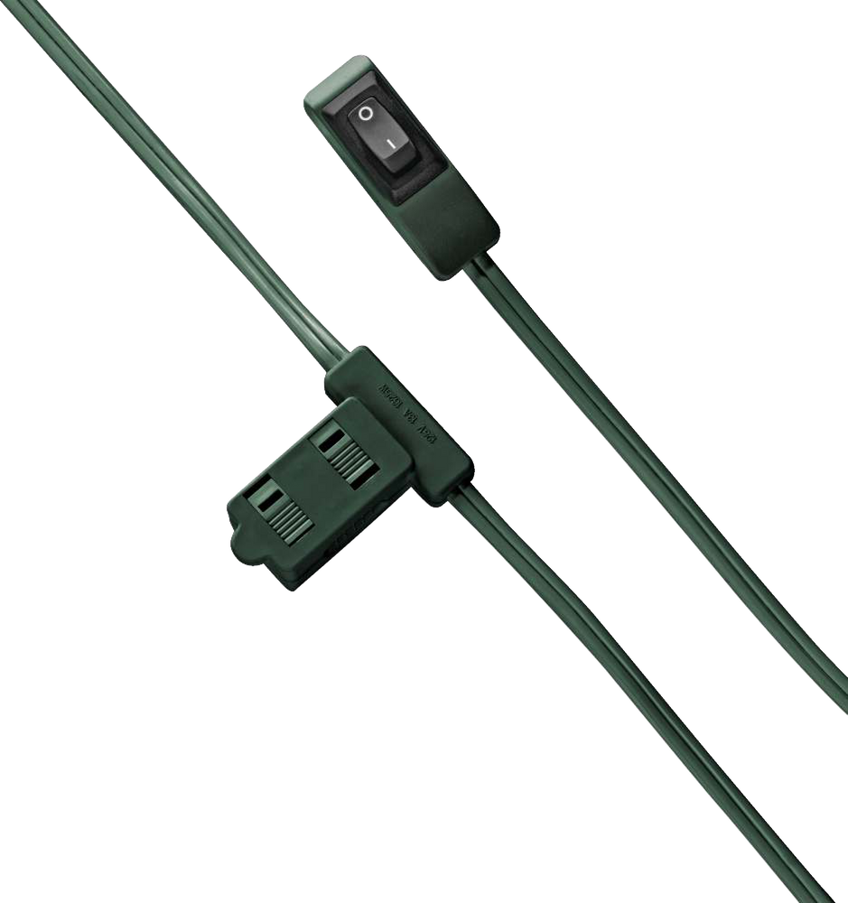 NOMA 9ft 10in 16/2 Indoor Extension Cord, ON/OFF Switch, 1 Outlet