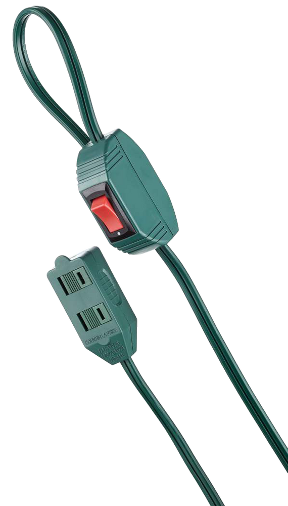 NOMA 9ft 10in 16/2 Indoor Extension Cord, ON/OFF Switch, 1 Outlet