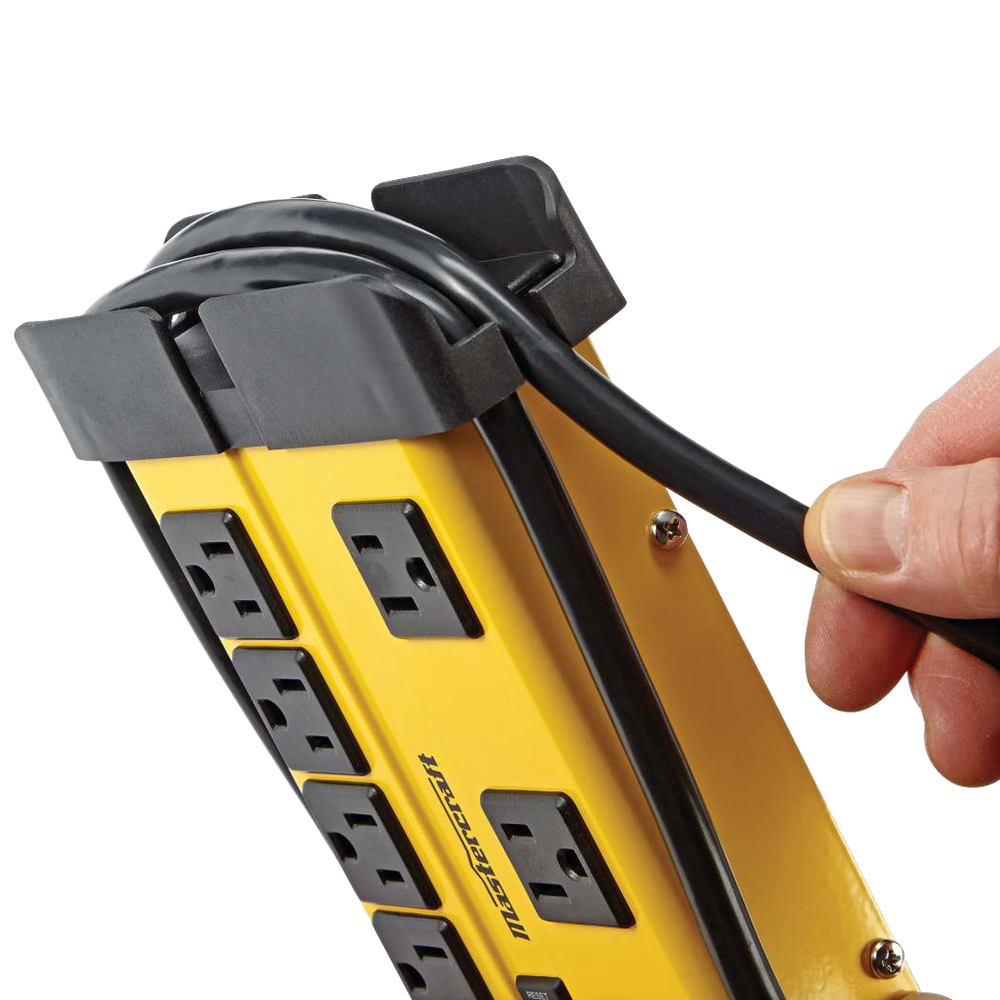 Mastercraft 8Outlet Power Bar with 6ft Cord, Circuit Breaker and