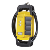 Mastercraft 4-Outlet GFCI Power Bar with 6-ft Cord, Circuit Breaker and Lighted Switch, Yellow/Black Front_Angled_Left
