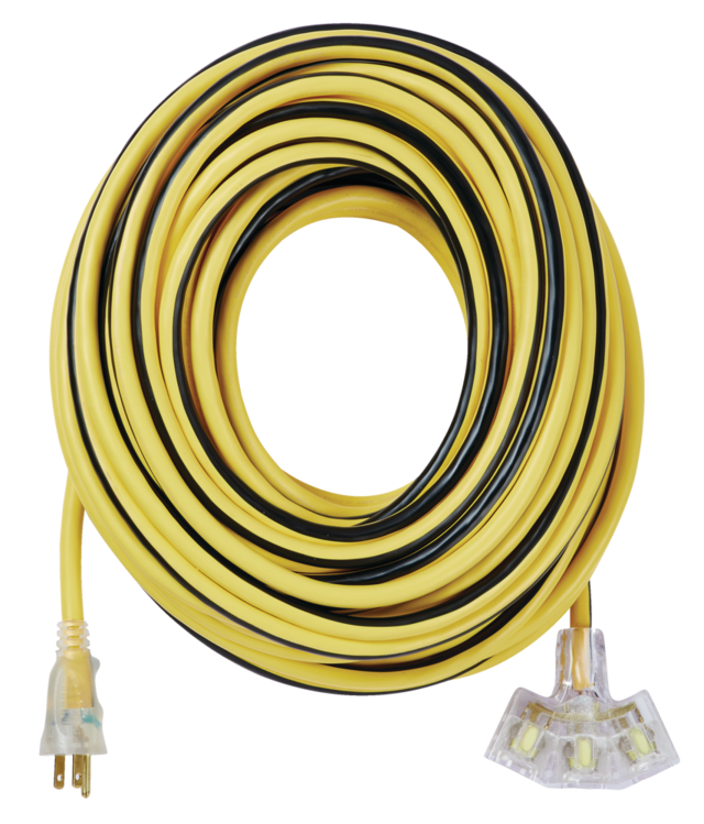 MAXIMUM 100ft 12/3 Outdoor Extension Cord with 3 Grounded Outlets