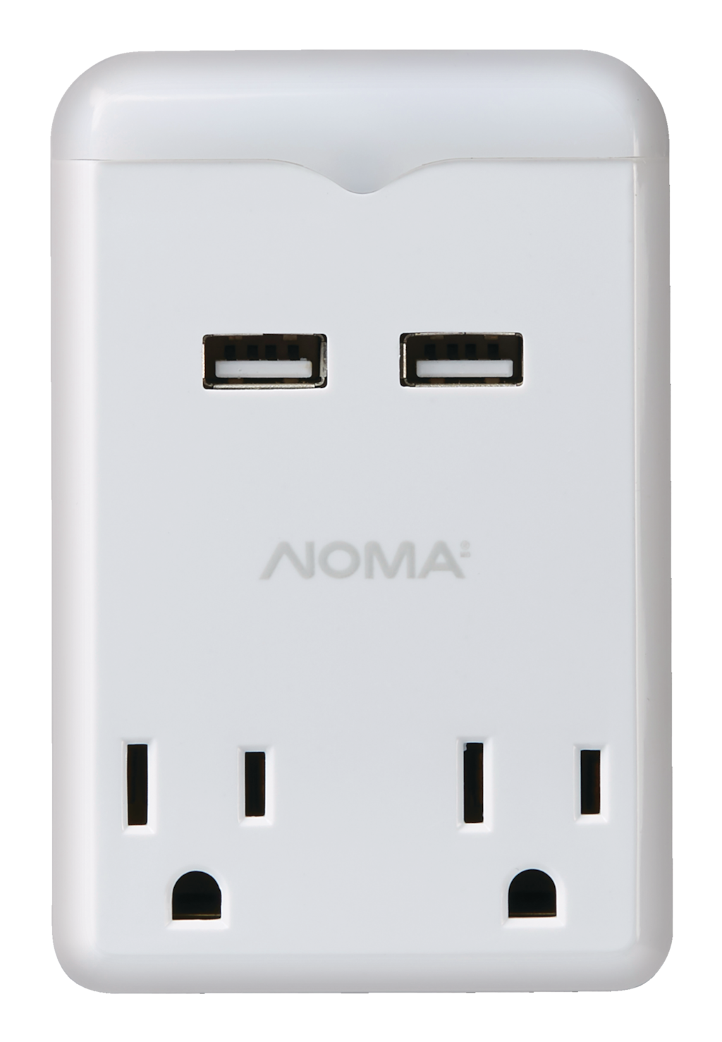Bloc mural NOMA à 2 prises doté de 2 prises USB, blanc Canadian Tire