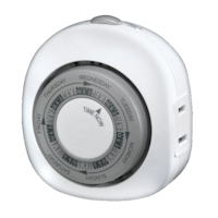 NOMA 7-Day Mechanical Vacation Timer, Non-Programmable, Indoor, White