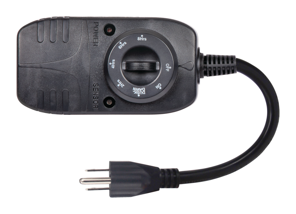 NOMA Outdoor Photocell Timer, Dusk to Dawn Sensor with Countdown, 1