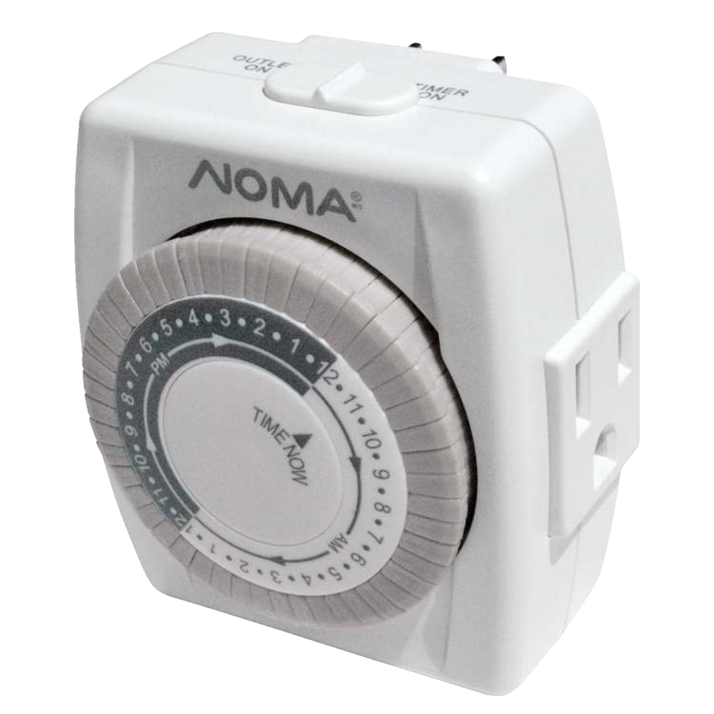 NOMA 24 Hour Indoor Mechanical Timer, 48 Programmable settings, 1