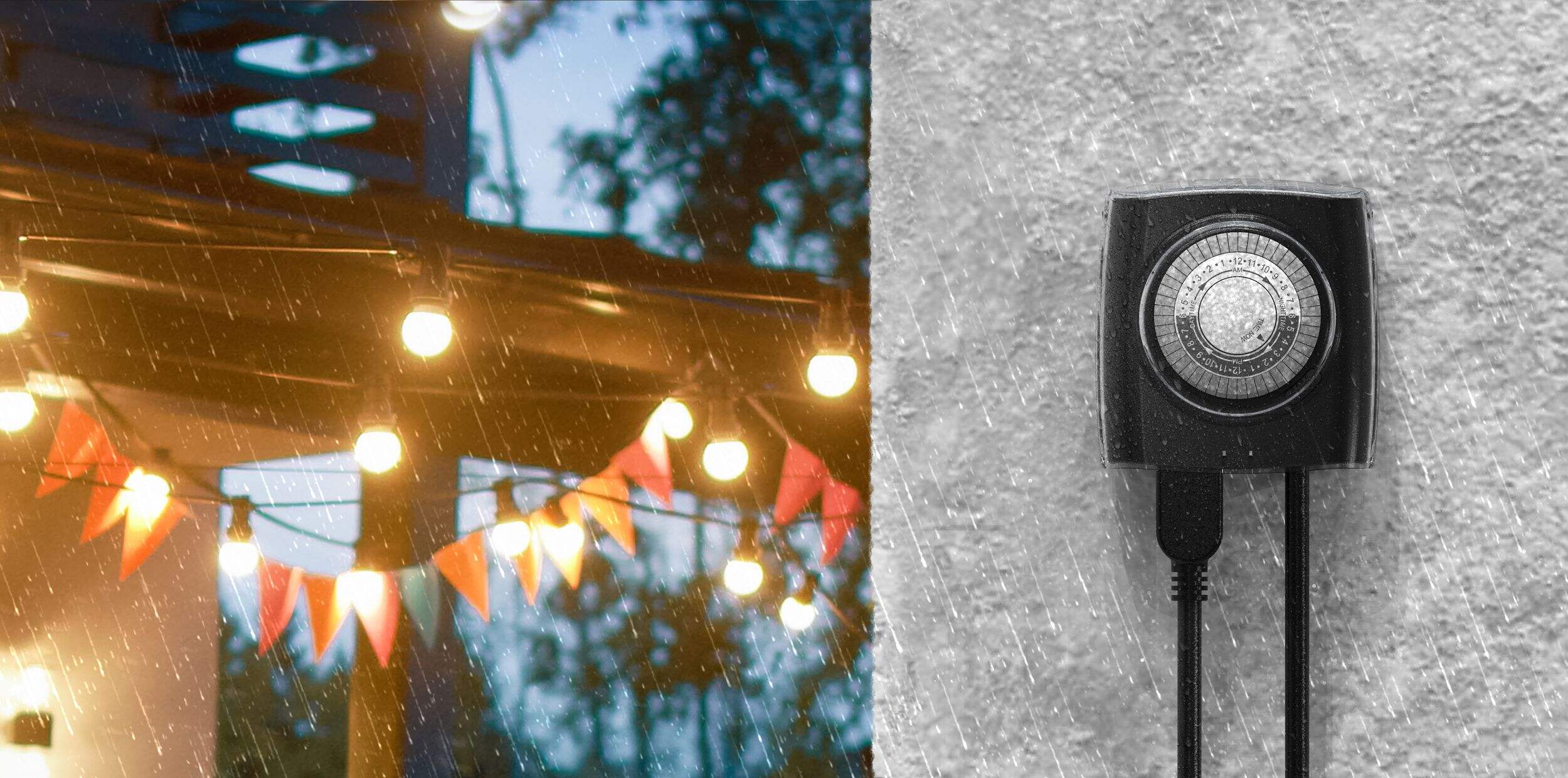 NOMA 24 Hour Outdoor Mechanical Timer, 96 Programmable settings, 1