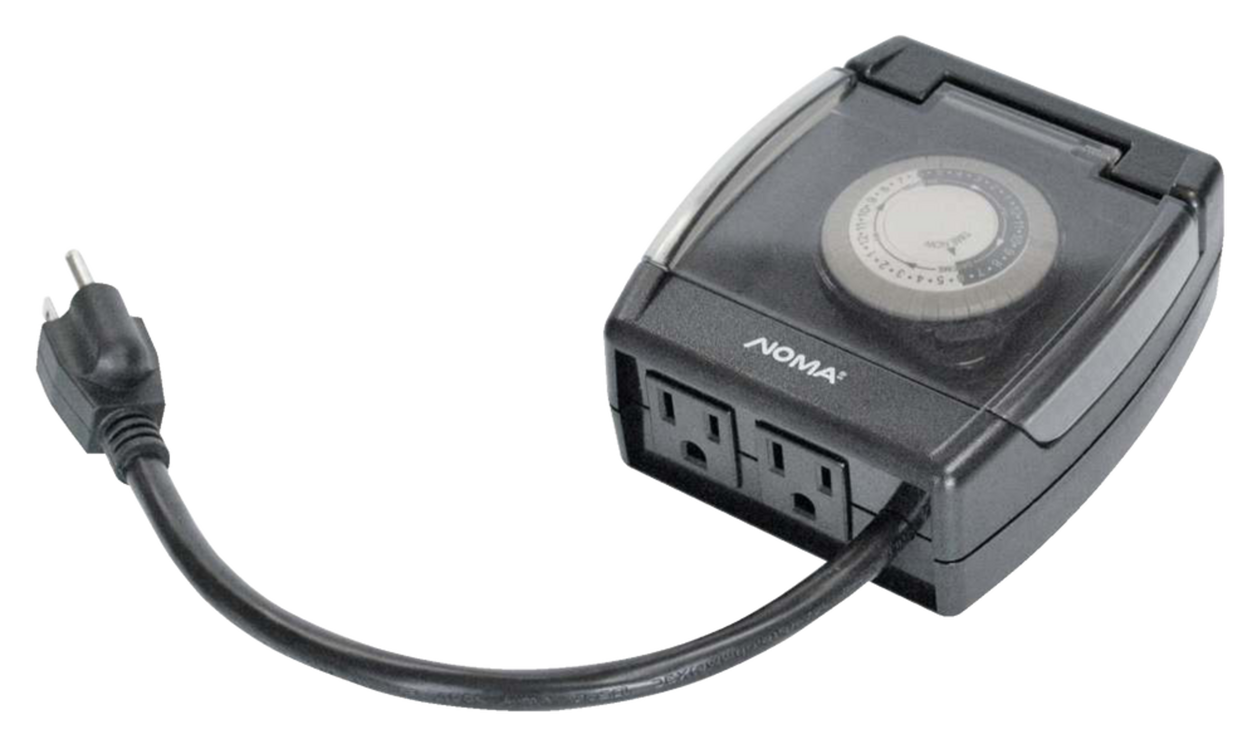 NOMA 24 Hour Outdoor Mechanical Timer, 96 Programmable settings, 1