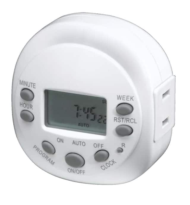 NOMA Indoor Digital Timer, 1Outlet with 20 Programmable settings