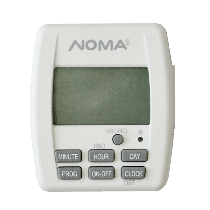 NOMA Indoor Digital Timer, 1Outlet with 20 Programmable settings