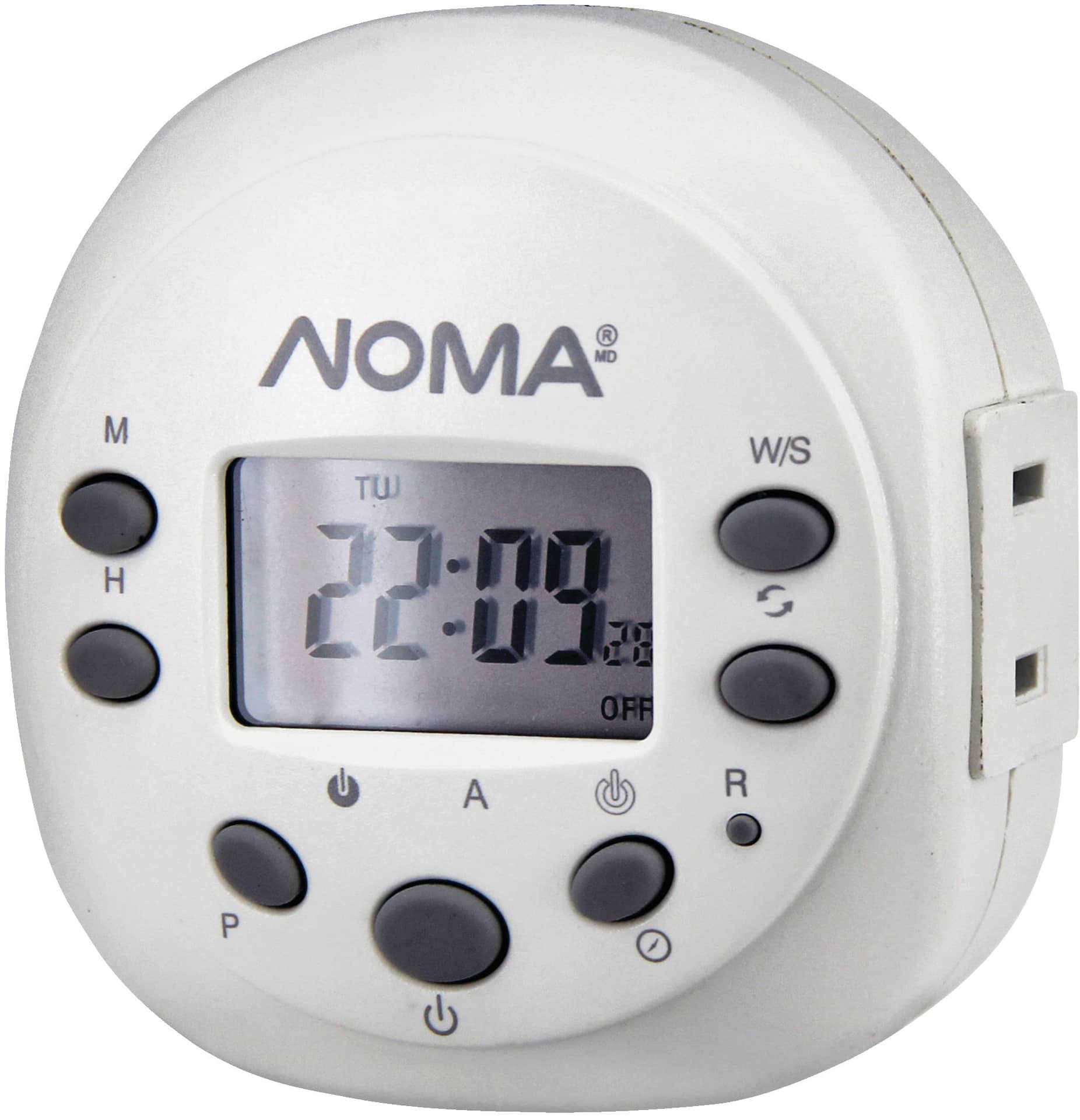 NOMA Indoor Digital Timer, 1-Outlet with 20 Programmable settings