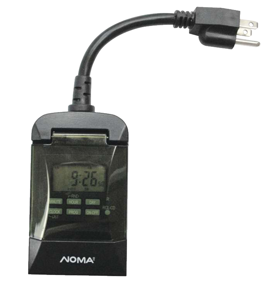 NOMA Outdoor Digital Timer, 140 Programmable settings, 2 Grounded