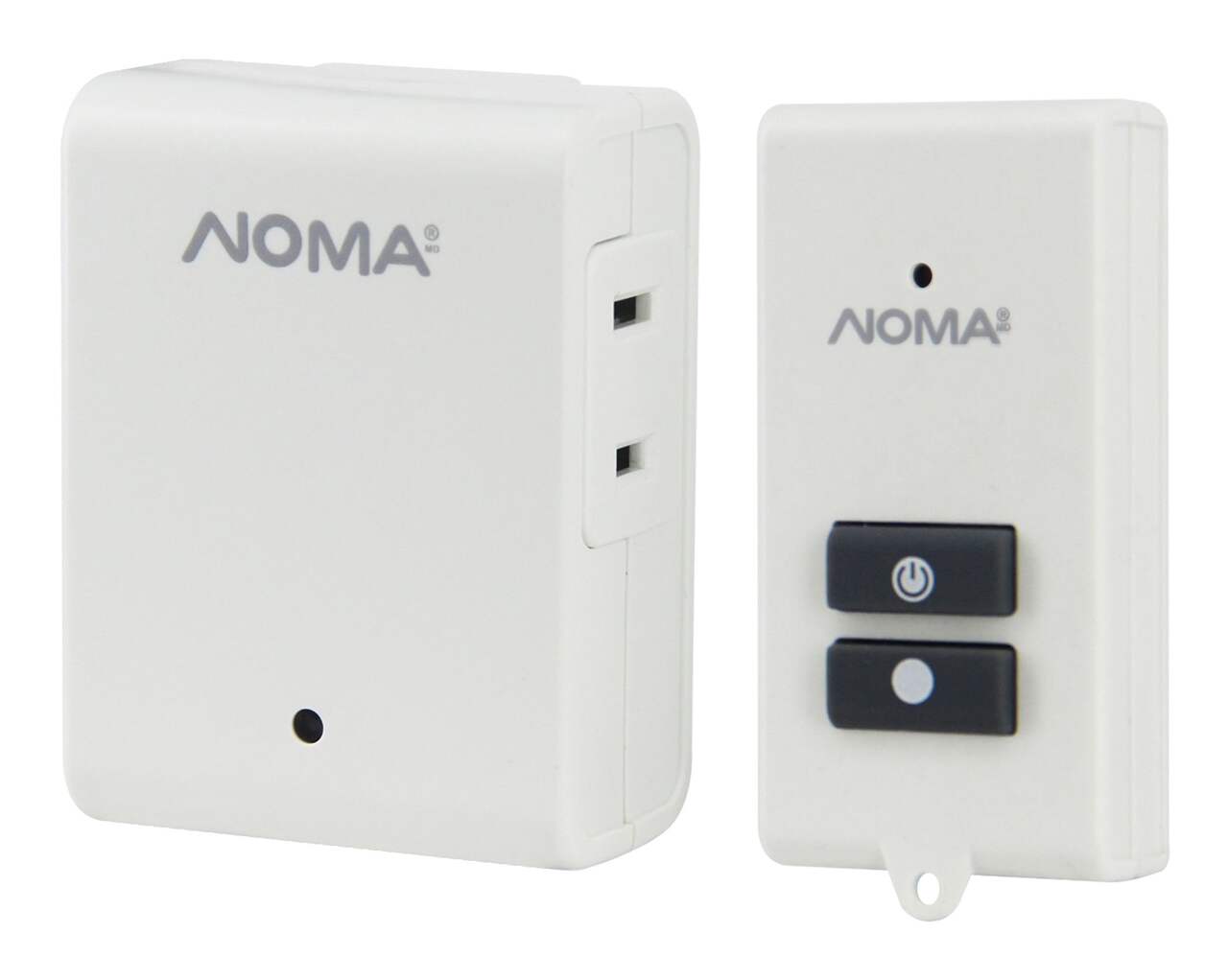 NOMA Wireless Remote Control Outlet, Grounded, White