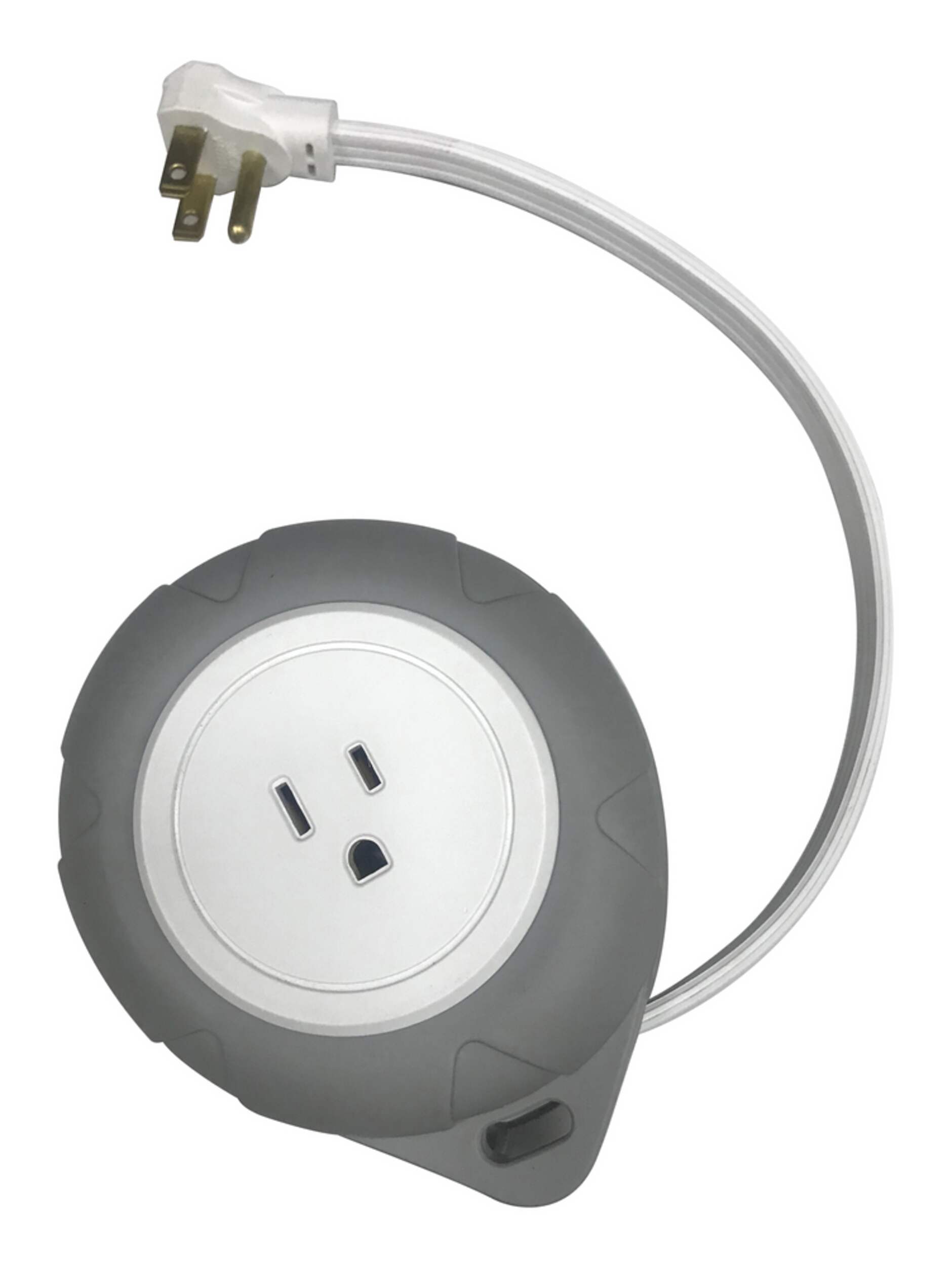 NOMA 1Outlet and 2 USB Travel Extension Cord, 6ft Retractable Plug