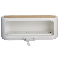 NOMA 7-Outlet 2 USB Port Decorative Power Bar & Cable Management Storage Box, White