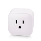 NOMA iQ Smart Wifi Outlet Plug, 2-pk, Compatible with Alexa and Google Assistant, White Front_Angled_Left