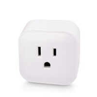 NOMA iQ Smart Wifi Outlet Plug, 2-pk, Compatible with Alexa and Google Assistant, White Front_Angled_Left