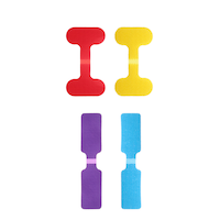 NOMA Cord/Cable Organization Tags, Multi-Coloured, 8-pk