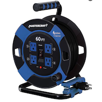 Enrouleur de rallonge rétractable Mastercraft, 10 A, 60 pi