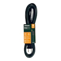 NOMA 3-Outlet 13A Light Duty 16GA Outdoor Extension Cord, 8-ft 2-in Cord, Green