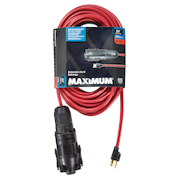 MAXIMUM 14/3 SJTW Weather-Guard Extension Cord, 50-ft Front_Flat