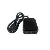 NOMA 2-Outlet Power Bar with 3 USB-A + USB-C Charging Ports Front_Elevated