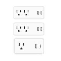 NOMA 3-Tap Combo Pack, White Front_Flat