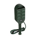 Woods Outdoor 6-Outlet Power Stake & Remote with Built-in Timer, Green Front_Three_Fourths_Angled_Right