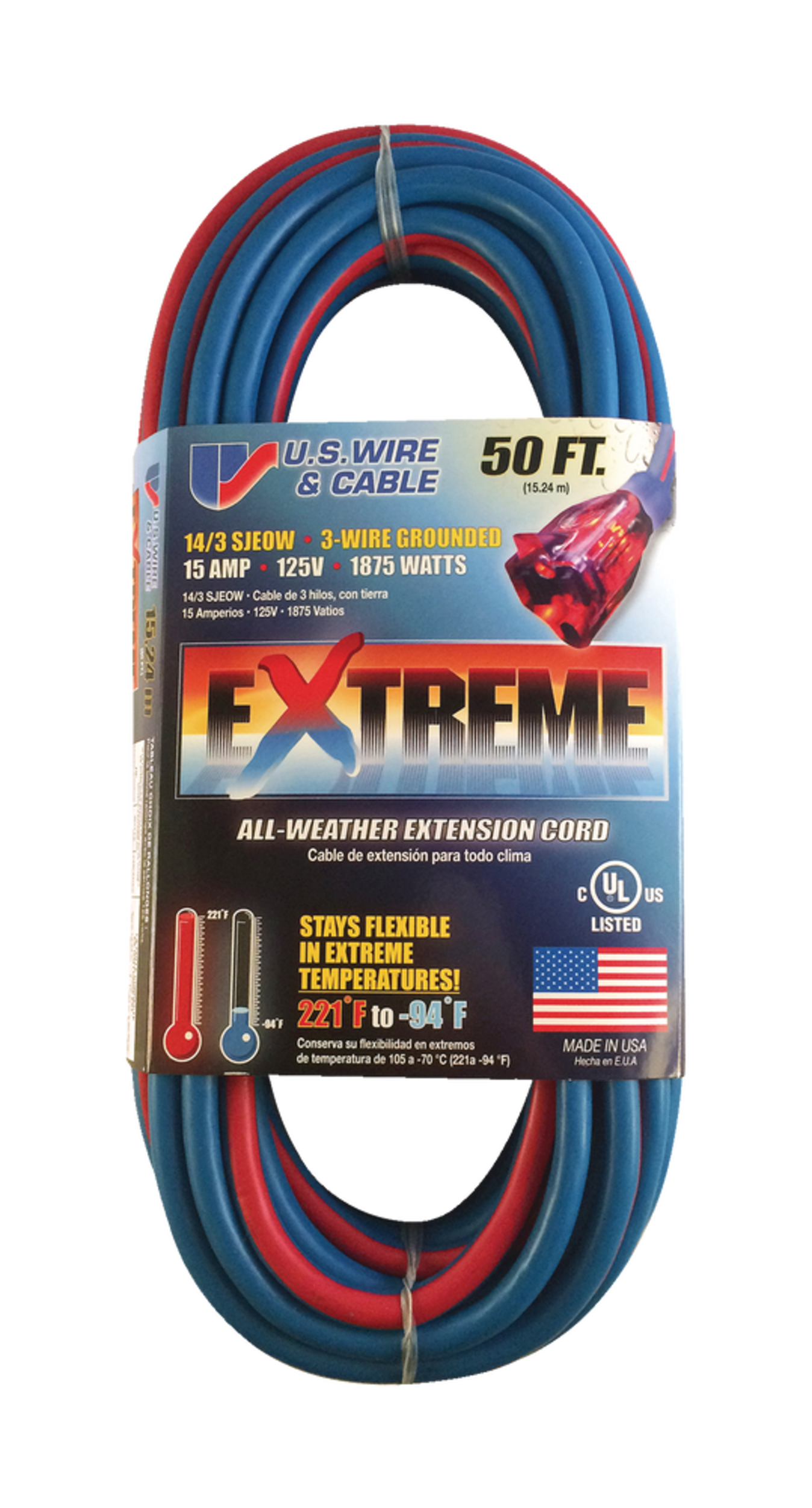 US Wire & Cable 14/3 Outdoor Extension Cord, 50ft Canadian Tire