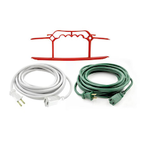 Rallonge d’extérieur NOMA, calibre 16/2, 24 pi 11 po, avec range-cordon, vert Composite_or_Mixed