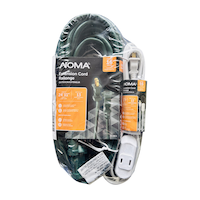 NOMA 24-ft 11-in 16/2 Outdoor Extension Cord with Bonus 6-ft 5-in 16/2 Cord, Green/White