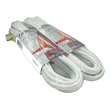 NOMA Indoor Extension Cord, 3 Outlets, White, 9-ft 10-in, 2-pk Overhead_Plunge