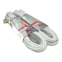 NOMA Indoor Extension Cord, 3 Outlets, White, 9-ft 10-in, 2-pk Overhead_Plunge