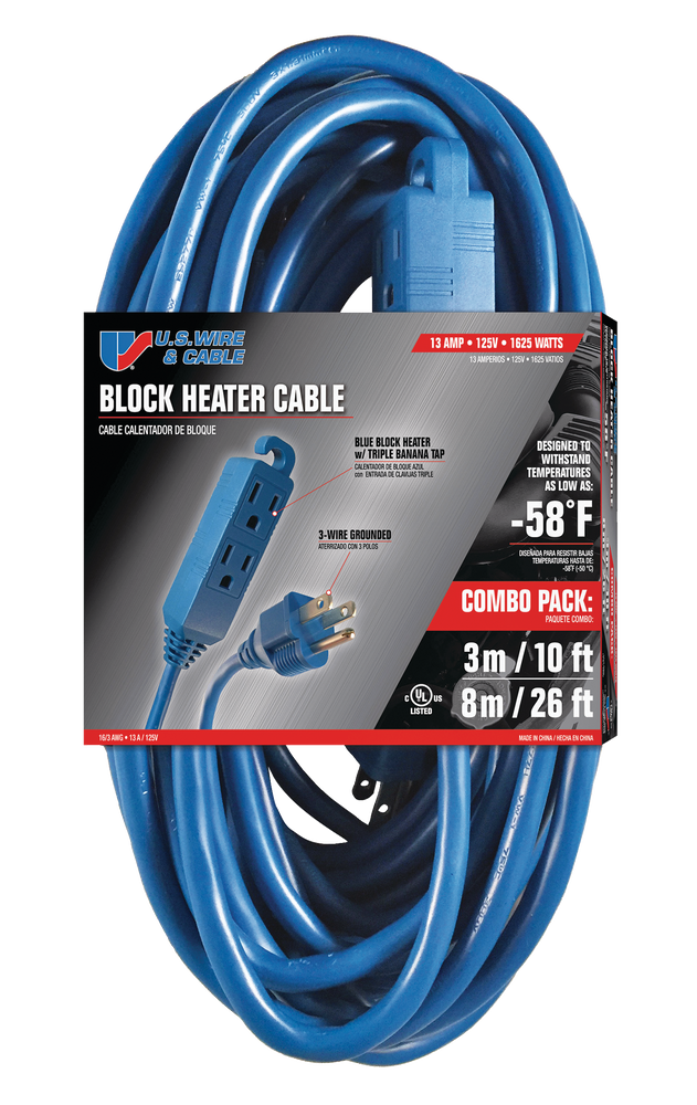 Block Heater Extension Cord, 2pk Canadian Tire