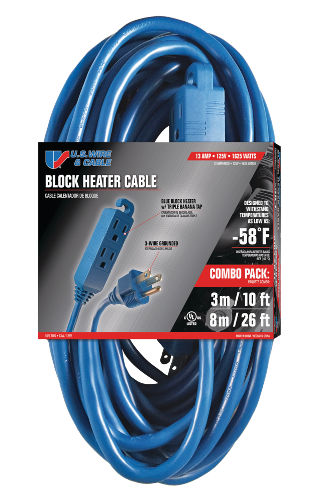 Block Heater Extension Cord, 2pk Canadian Tire