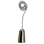 Atron Ceiling Fan Bell Pull Chain - Chrome Finish - Metal - 12-in L FA132