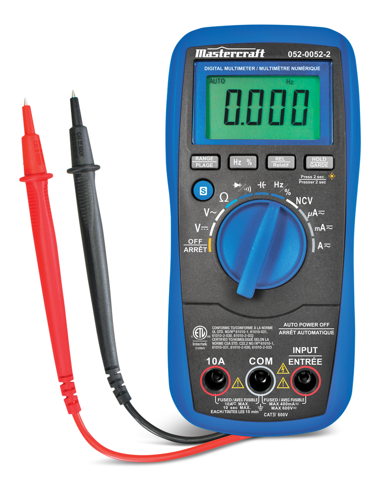 Mastercraft Full Autoranging Digital Multimeter with 11 Functions and ...